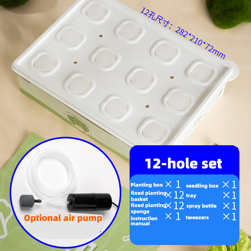 Hydroponic planting system | Simple hydroponics | Transparent | 9-hole | 12-hole