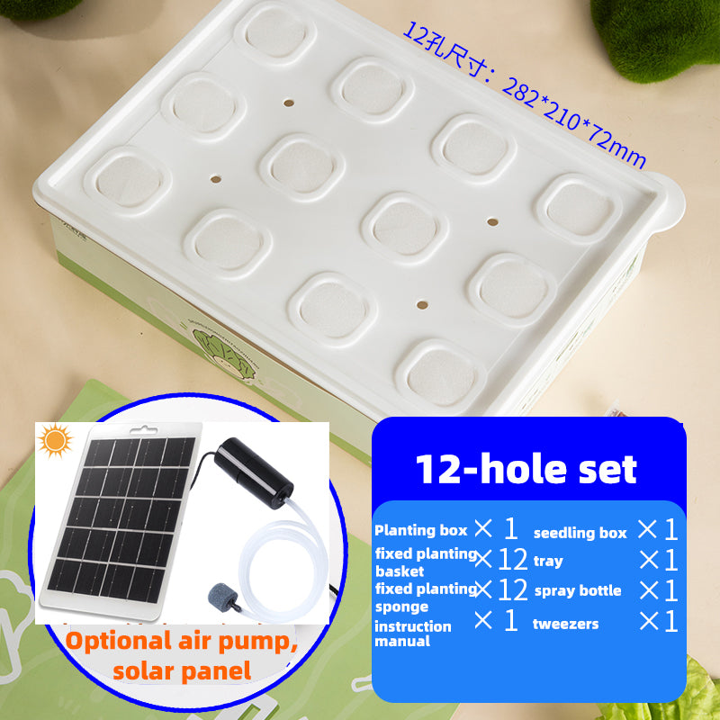 Hydroponic planting system | Simple hydroponics | Transparent | 9-hole | 12-hole
