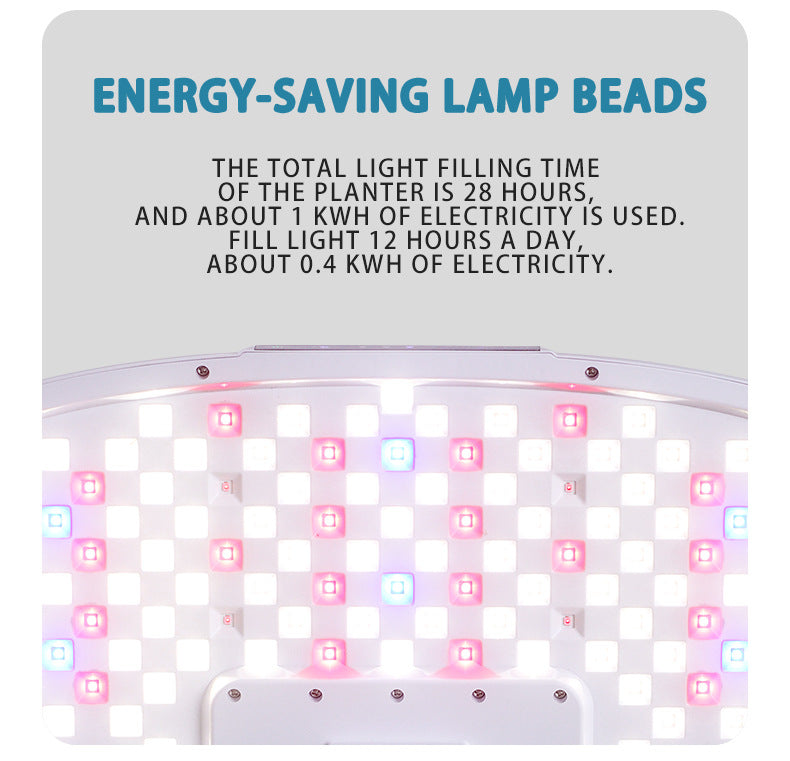 Hydroponic vegetable planting machine | Smart lighting | Air pump circulation | Desktop planting | 16 planting holes