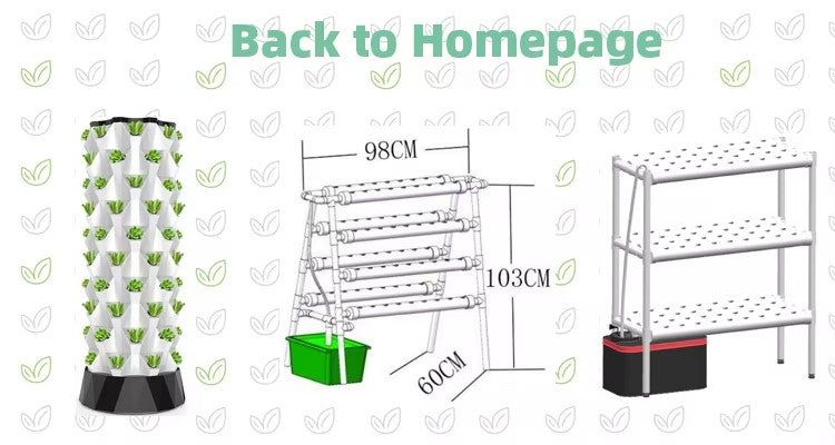 9-Tier Hydroponic System - Vertical Herb Garden for Indoor Planting