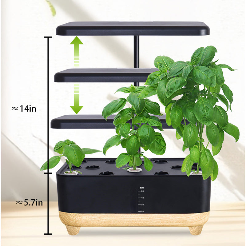 Desktop hydroponic system|intelligent regulation | 12 planting holes | open type