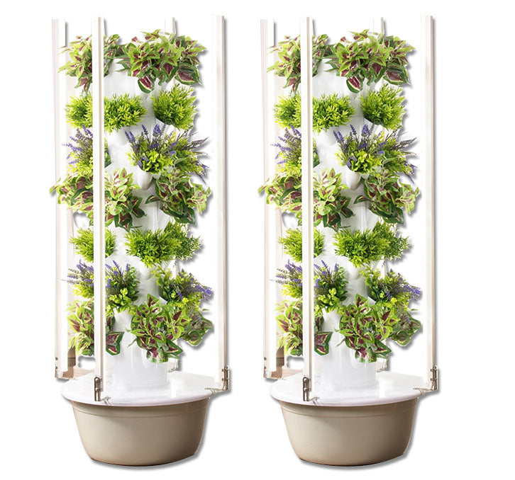 Vertical hydroponic planting tube