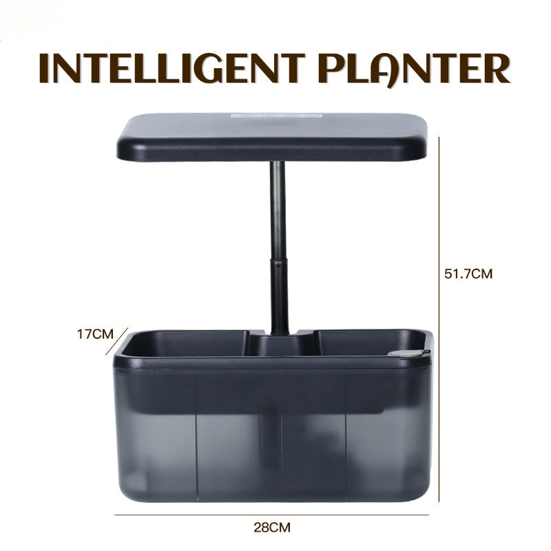 See-Through Desktop Hydroponic Garden | Smart Indoor Growing System with LED Lights