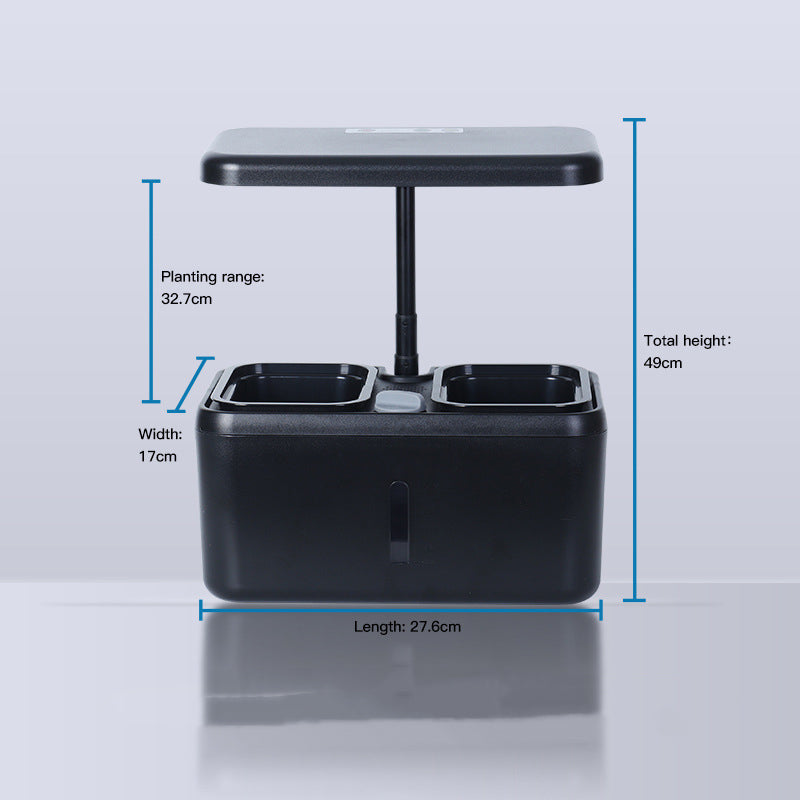 See-Through Desktop Hydroponic Garden | Smart Indoor Growing System with LED Lights