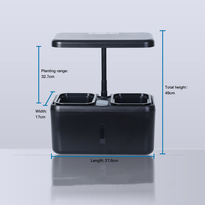 See-Through Desktop Hydroponic Garden | Smart Indoor Growing System with LED Lights