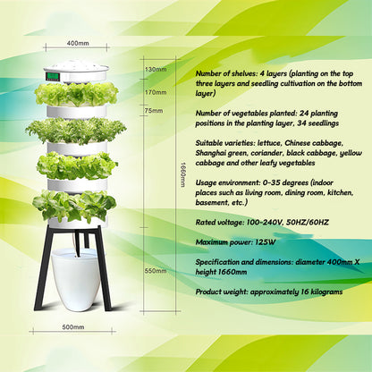 Soil-free cultivation planting machine | Hydroponic cultivation | Multi-layer intelligent with lighting