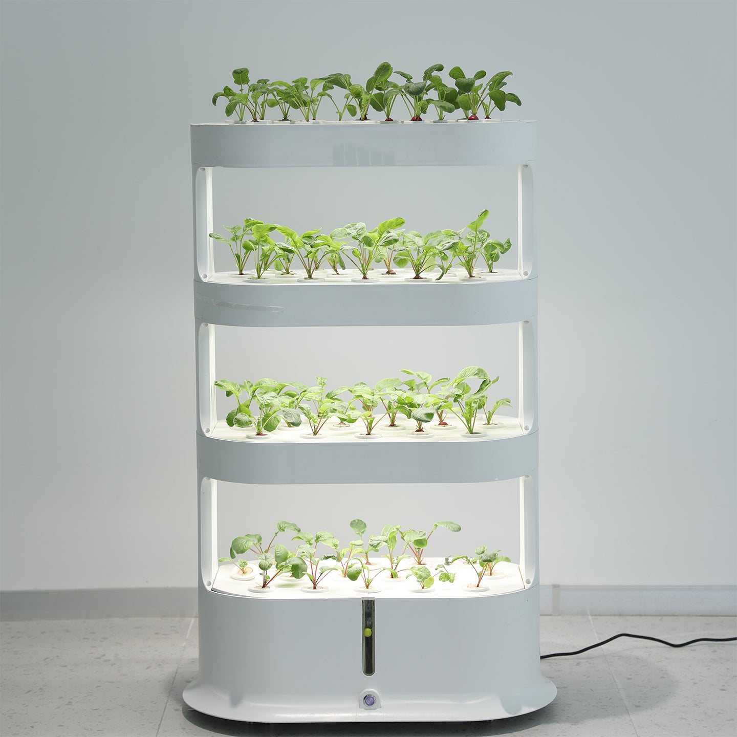 Smart Indoor Vertical Hydroponic Garden with LED Grow Light