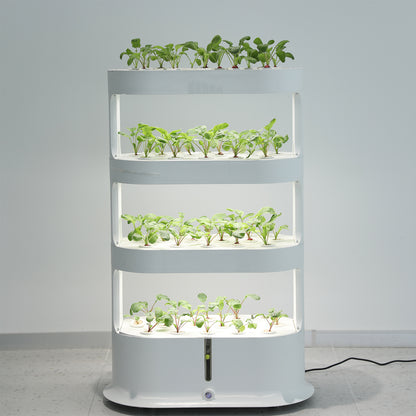 Smart Indoor Vertical Hydroponic Garden with LED Grow Light