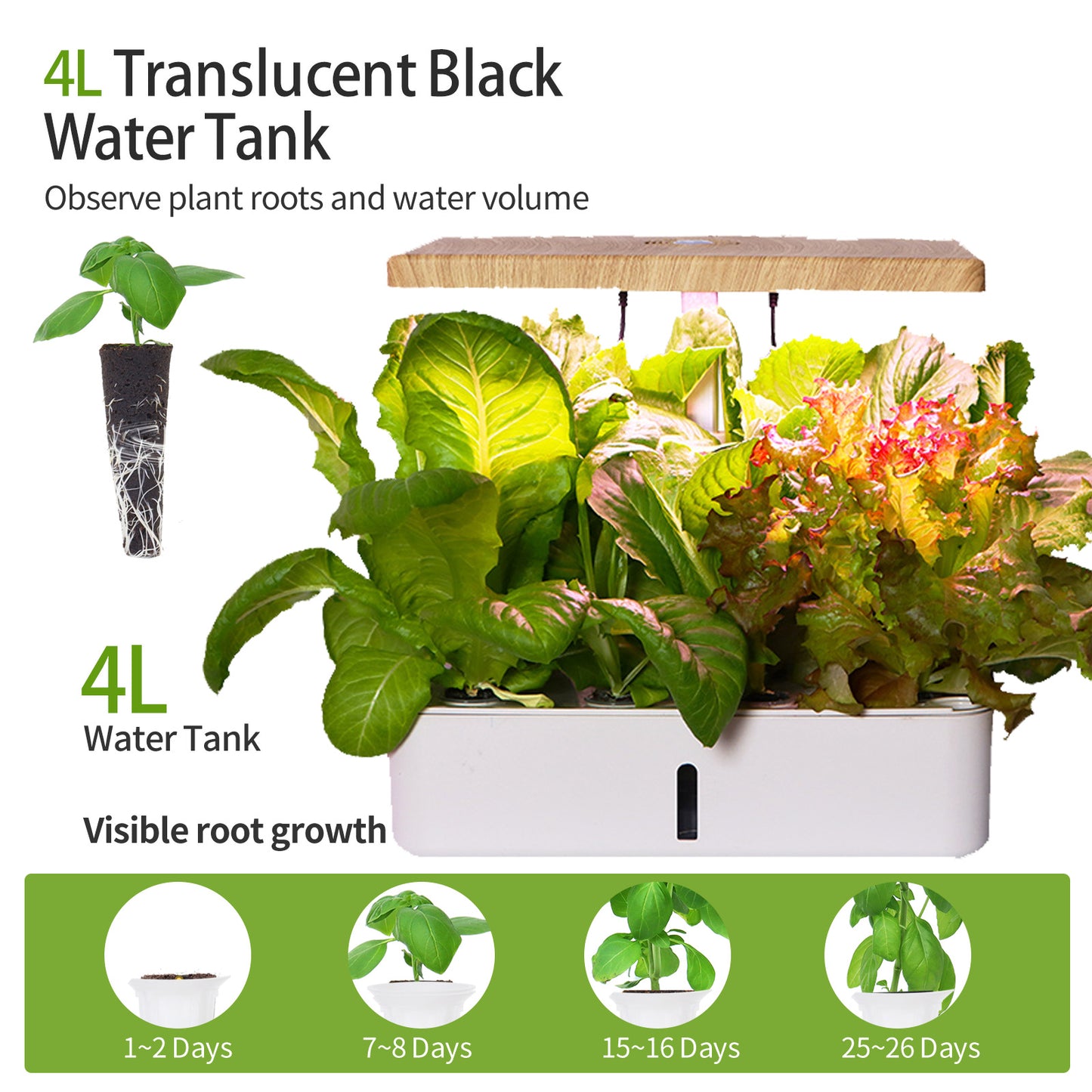 Intelligent hydroponic planting machine | indoor desktop cultivation | home automatic | 12 holes