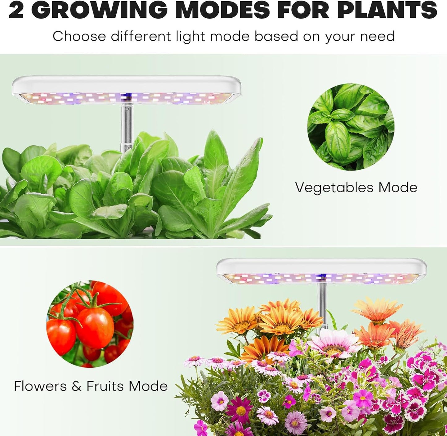 Smart hydroponic planting machine | Home planting | Full-spectrum light supplement lamp | 8 holes