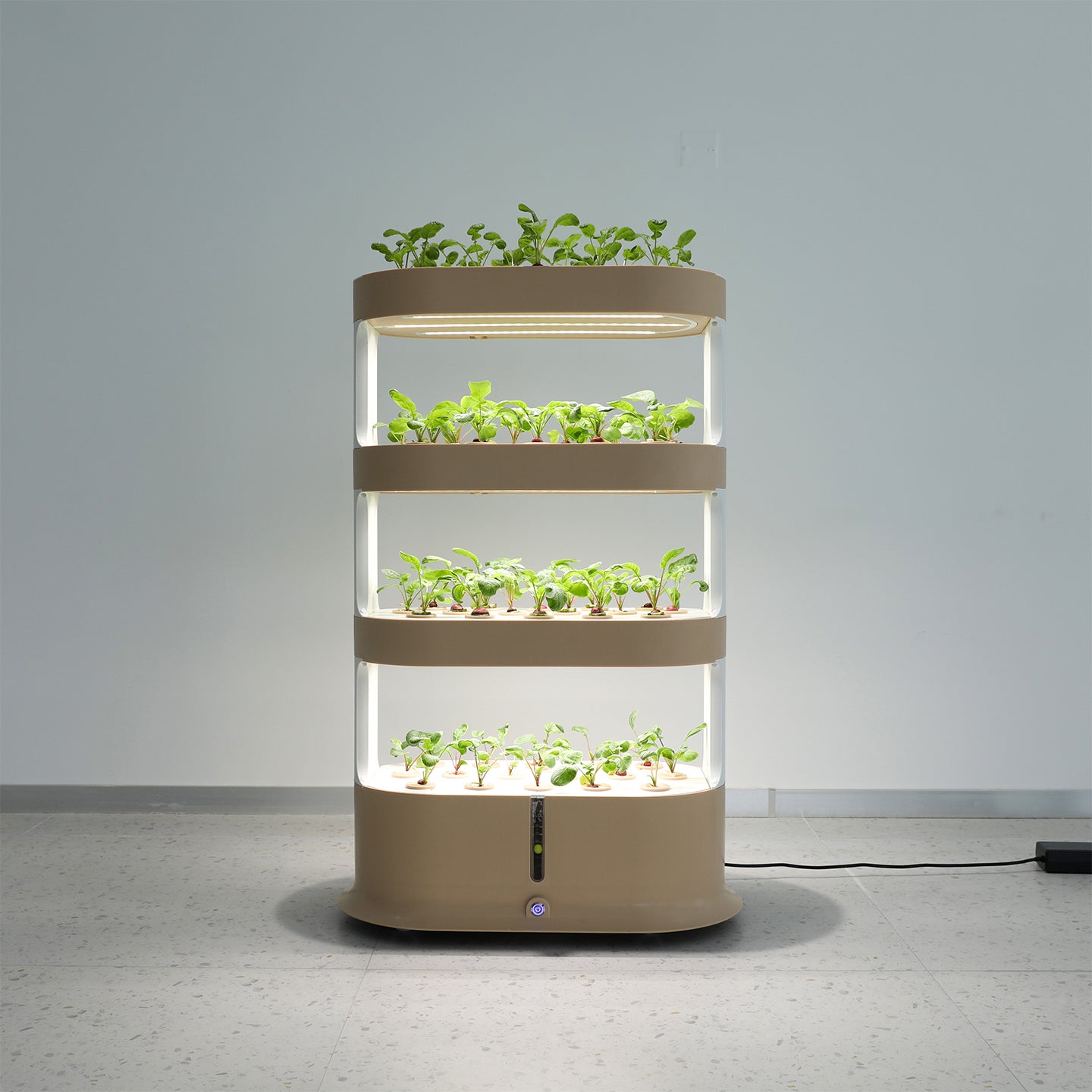 Smart Indoor Vertical Hydroponic Garden with LED Grow Light