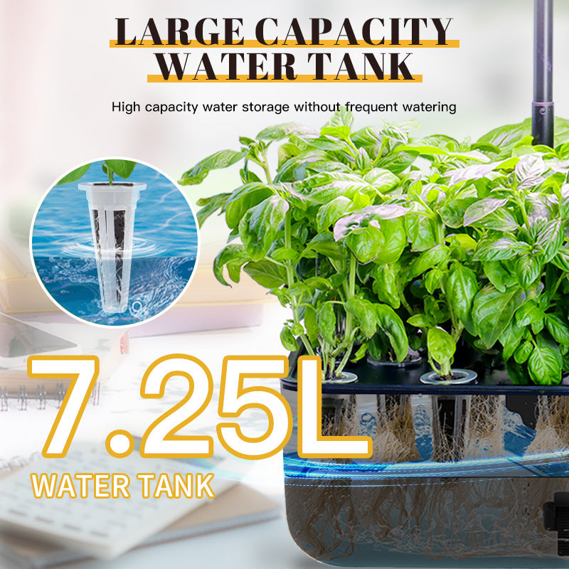 High capacity water storage without frequent watering