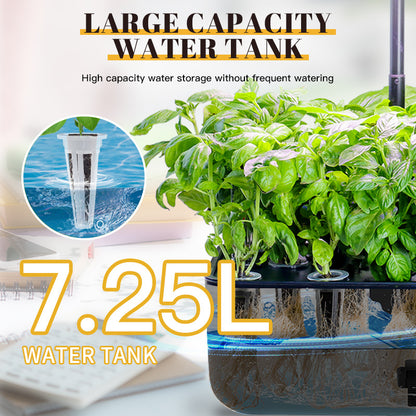High capacity water storage without frequent watering