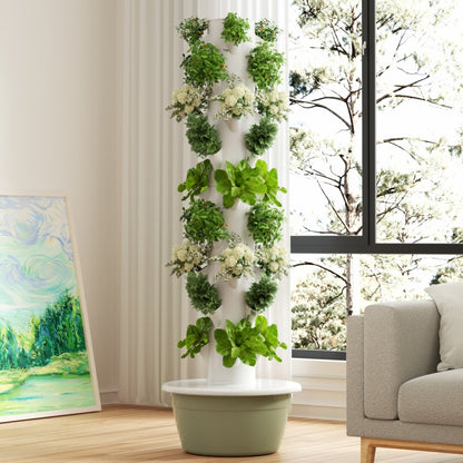 9-Tier Hydroponic System - Vertical Herb Garden for Indoor Planting