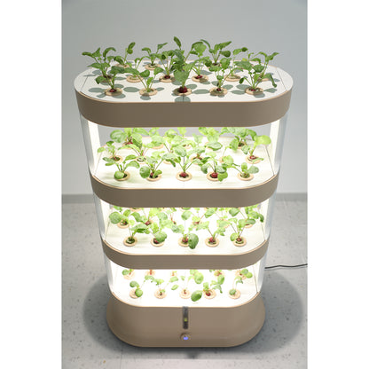 Smart Indoor Vertical Hydroponic Garden with LED Grow Light