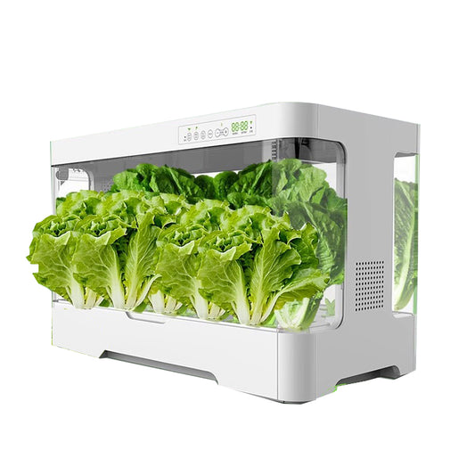 White hydroponic planting machine