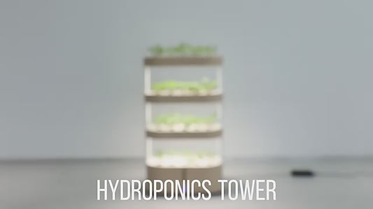 Smart Indoor Vertical Hydroponic Garden with LED Grow Light